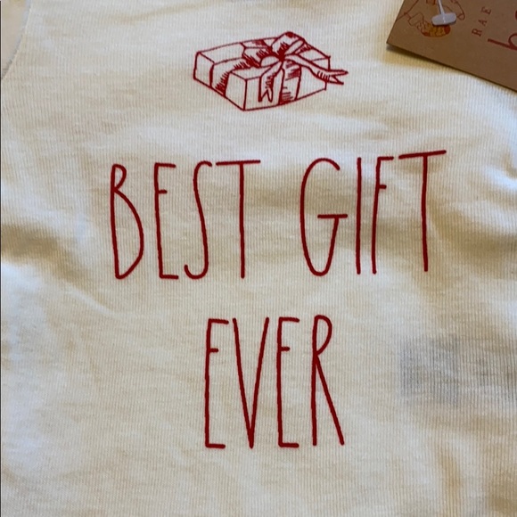 NEW Rae Dunn Christmas baby onesies & hat 4 pc set - Picture 3 of 7